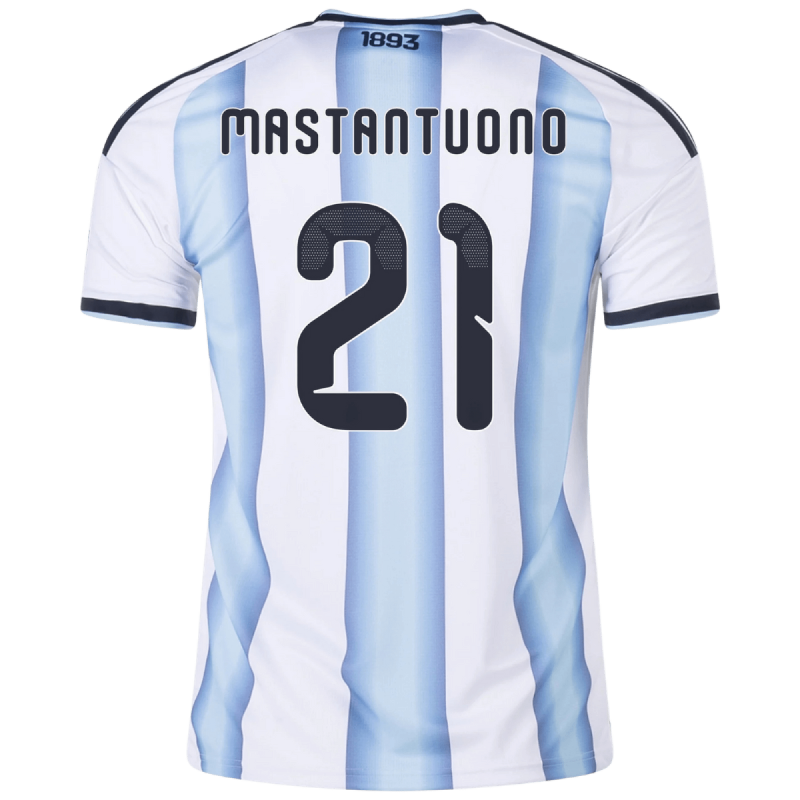 Franco Mastantuono Argentina 26/27 Home Jersey